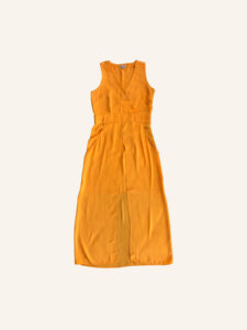 River Island Mustard-yellow Slit Midi Dress - Image 3