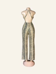 Pretty Little Things Snakeskin-inspired Jumpsuit - Image 2
