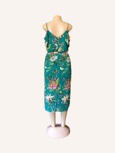 Oasis Floral Cold-Shoulder Midi Dress - Image 2