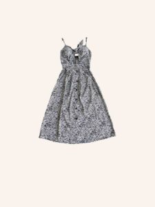 Cameo Rose Floral Chest Tie Sling Dress - Image 3