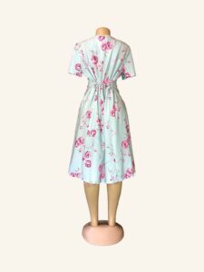 Canda Floral Flair Dress Button-up Front - Image 3