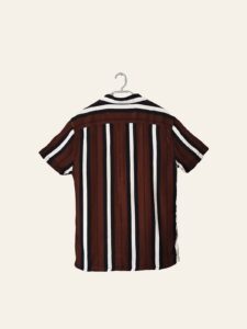 Men's Striped Short-Sleeve Button-Up Shirt - Image 2