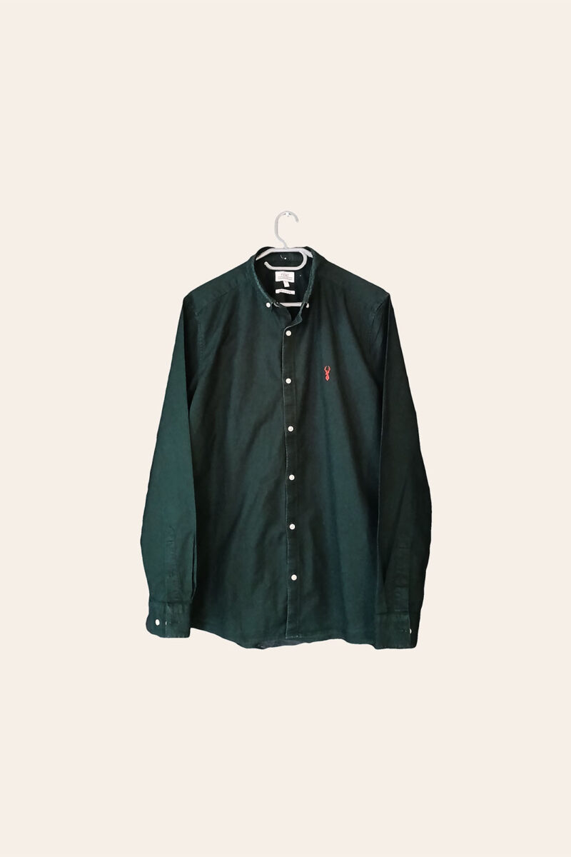 Men's Dark Green Oxford Button-Down Shirt