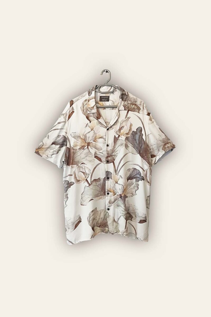 Men's Floral Print Short-Sleeve Shirt